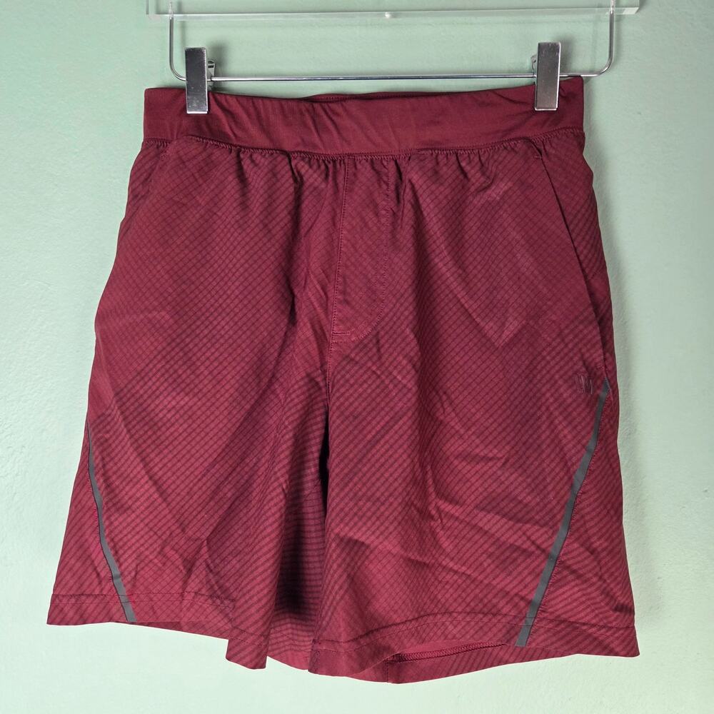 VRST Mens Red Compression Liner Stealth 2-in-1 Shorts Gym Workout Activewear